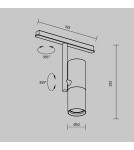 Magnetic rail lamps - Maytoni Elti EXILITY LED Magnetic Rail Lamp 12W 947lm Black TR005-4-12W-DS-B - product 7