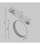 Magnetic rail lamps - Maytoni Outline EXILITY LED 6W 31lm Black TR090-4-6W-DS-B Magnetic Rail Lamp. - product 7