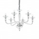 Ideal Lux DANIELI SP6 TRASPARENTE transparent chandelier 6xE14 159959