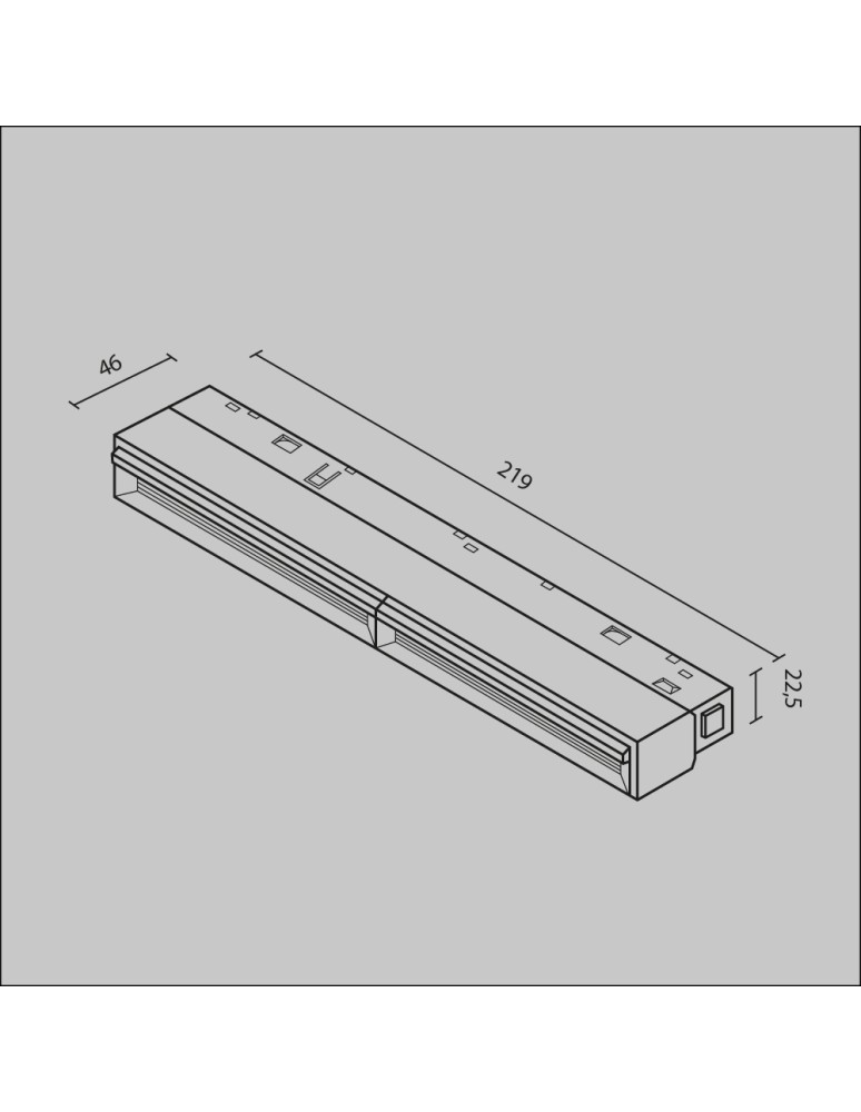 Magnetic rail lamps - Maytoni Parete EXILITY LED 12W 218lm Black TR106-4-12W-DS-B Magnetic Rail Lamp. - product kolory-swiatla.pl 6
