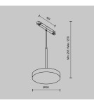 Magnetic rail lamps - Maytoni Plato EXILITY LED 15W 769lm Black TR123-4-15W-DS-B Magnetic Rail Lamp. - product 5