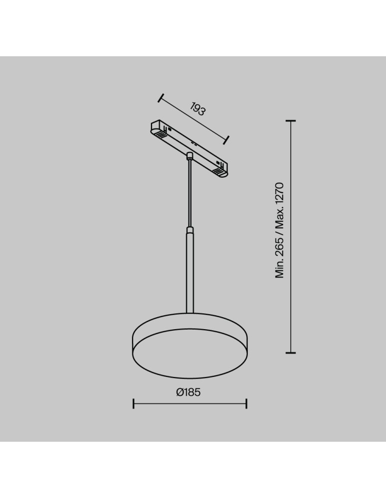 Magnetic rail lamps - Maytoni Plato EXILITY LED 15W 769lm Black TR123-4-15W-DS-B Magnetic Rail Lamp. - product kolory-swiatla.pl 5