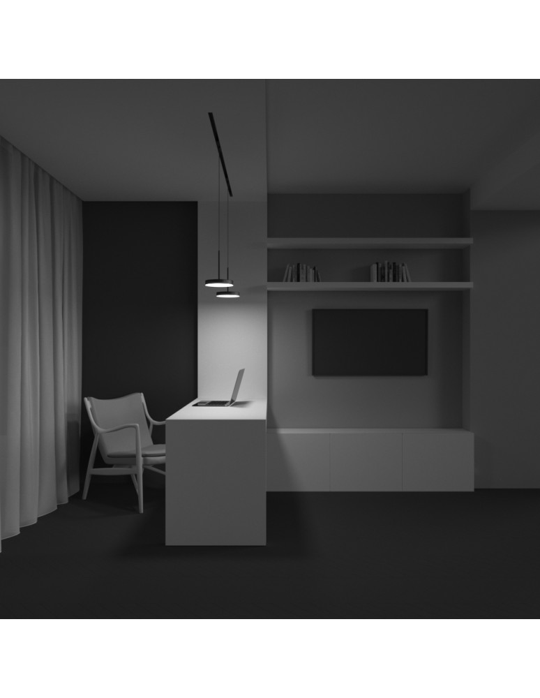 Magnetic rail lamps - Maytoni Plato EXILITY LED 15W 769lm Black TR123-4-15W-DS-B Magnetic Rail Lamp. - product kolory-swiatla.pl 6