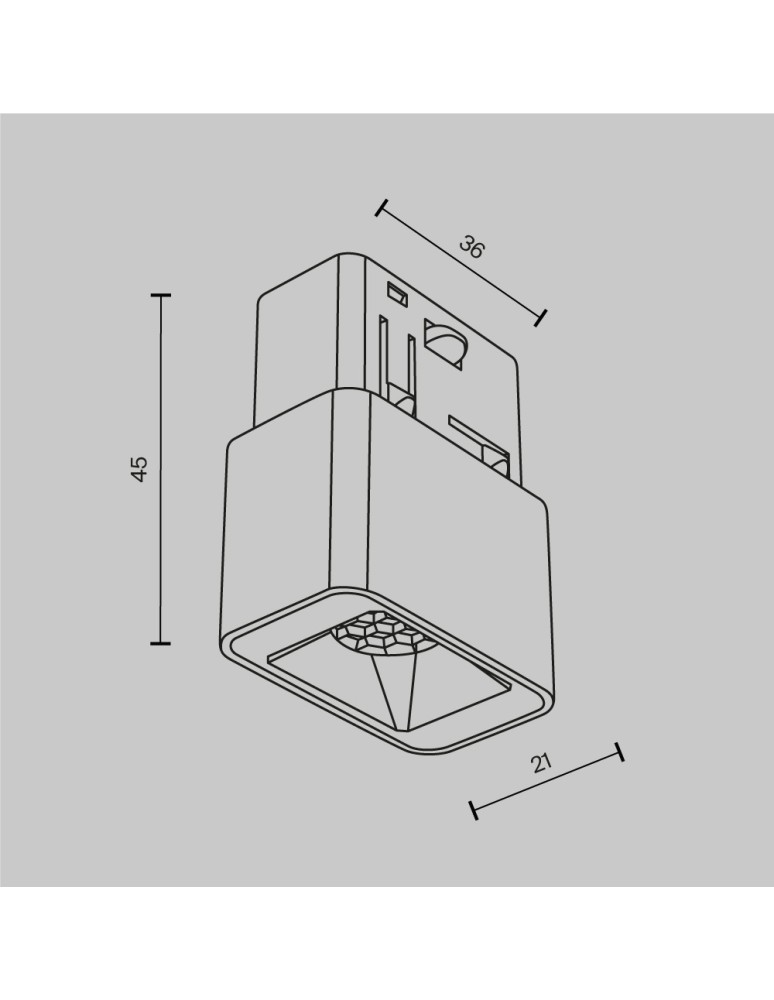 Magnetic rail lamps - Maytoni Points S EXILITY LED 2W 79lm 3000K White TR100-2-2W3K-S-W Magnetic Rail Lamp. - product kolory-swiatla.pl 6