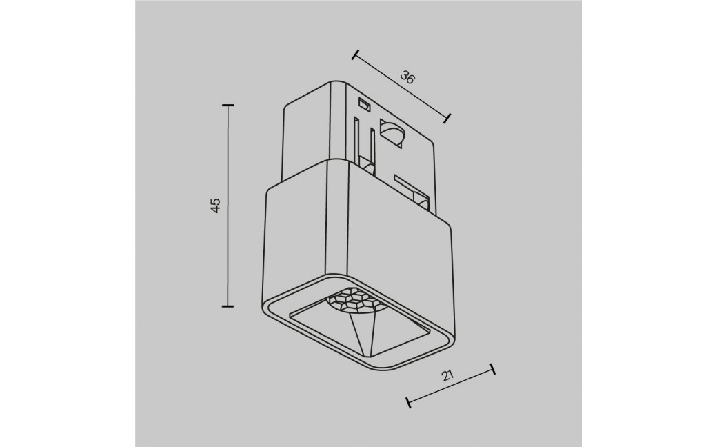 Maytoni Points S Lampa do Szyny Magnetycznej EXILITY LED 2W 95lm 4000K Biały TR100-2-2W4K-S-W