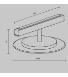 Magnetic rail lamps - Maytoni Relax Magnetic Rail Light EXILITY LED 5W 180lm Brass TR107-4-5W-DS-BS - product 5