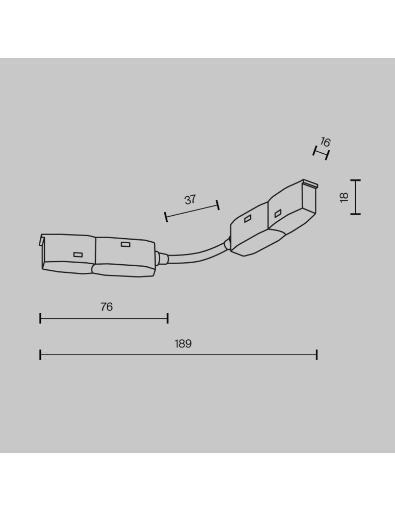 Accessories for magnetic busbars - Maytoni Exility Rail Accessories Black TRA034CS-B-DE - product kolory-swiatla.pl 5