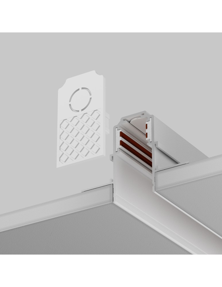 Accessories for magnetic busbars - Maytoni Exility Recessed/Built-in Rail Accessories White TRA034EC-42W - product kolory-swiatla.pl 4