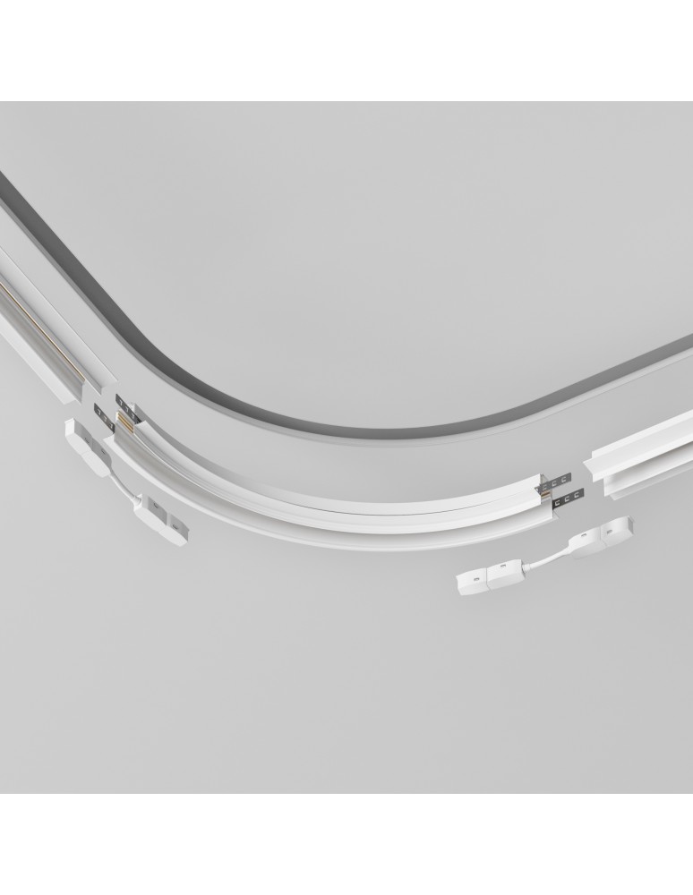 Accessories for magnetic busbars - Maytoni Exility Recessed/Installation Rail Accessories White TRA044-angle.12W - product kolory-swiatla.pl 4