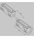Accessories for magnetic busbars - Maytoni Magnetic Rail Accessories Exility Electric Switch White TRA034CPC-42W-15-1 - product 5