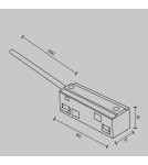 Accessories for magnetic busbars - Maytoni Magnetic Rail Accessories Exility Power Connection White TRA034B-42W-1 - product 5
