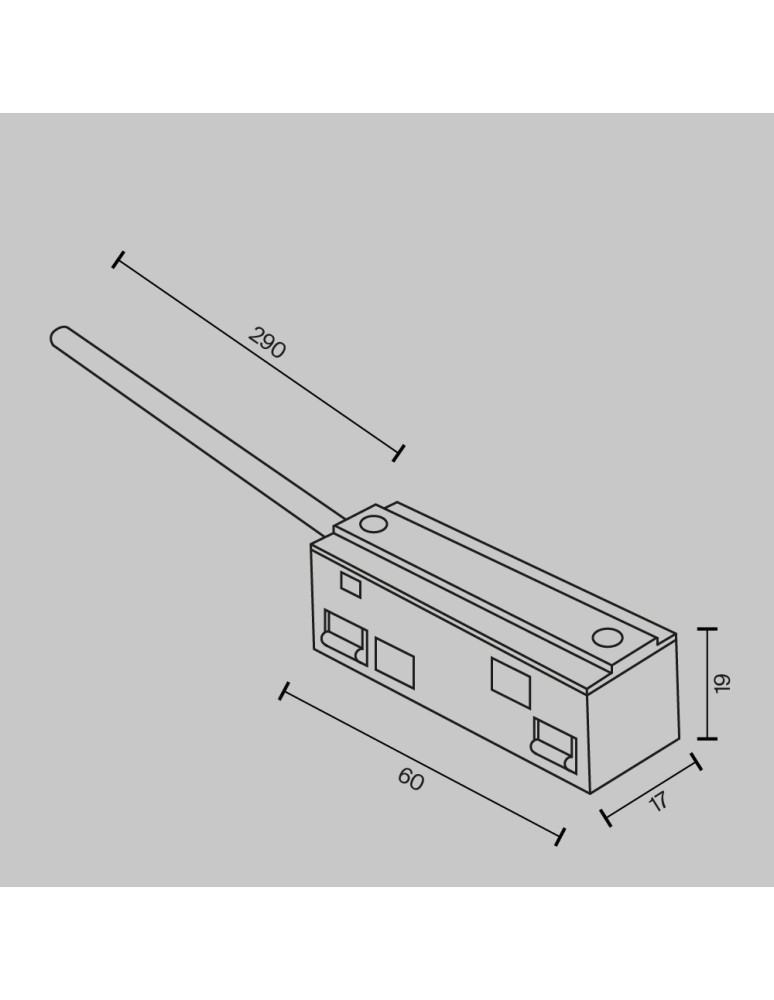 Accessories for magnetic busbars - Maytoni Magnetic Rail Accessories Exility Power Connection White TRA034B-42W-1 - product kolory-swiatla.pl 5