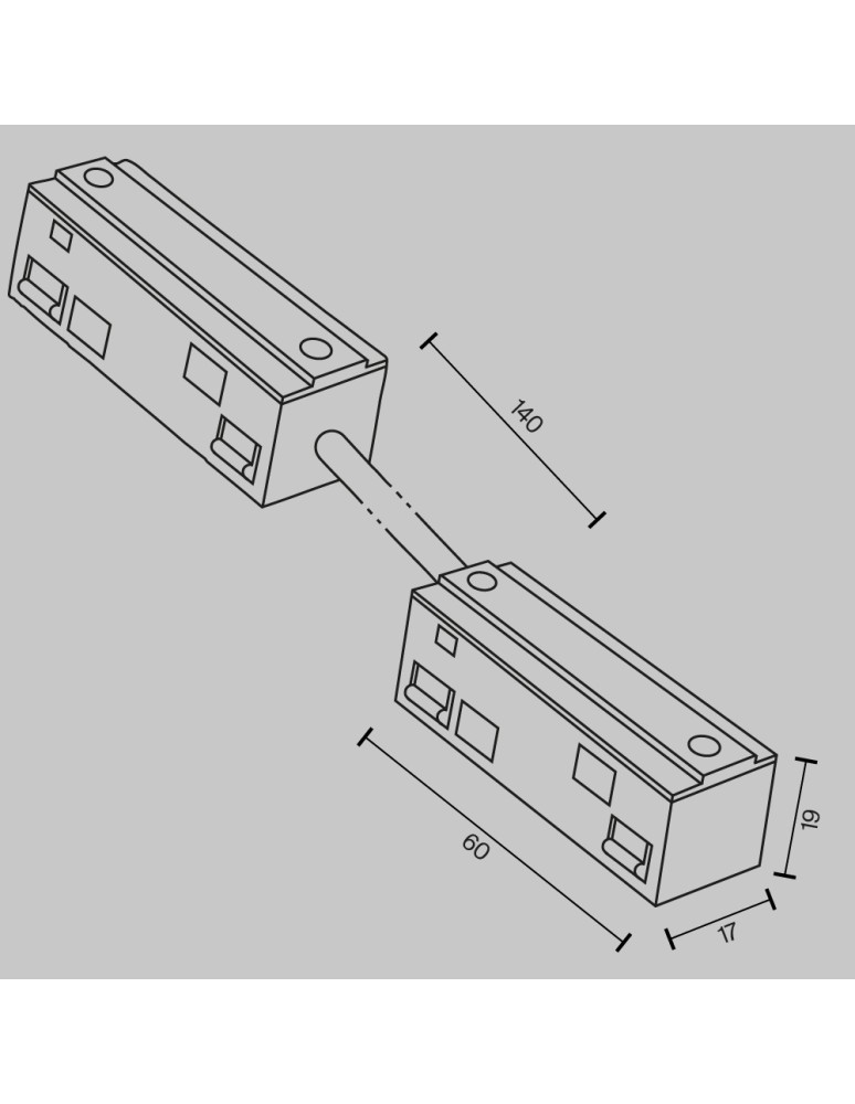 Accessories for magnetic busbars - Maytoni Magnetic Rail Accessories Exility Electric Switch Black TRA034CPC-42B-15-1 - product kolory-swiatla.pl 5
