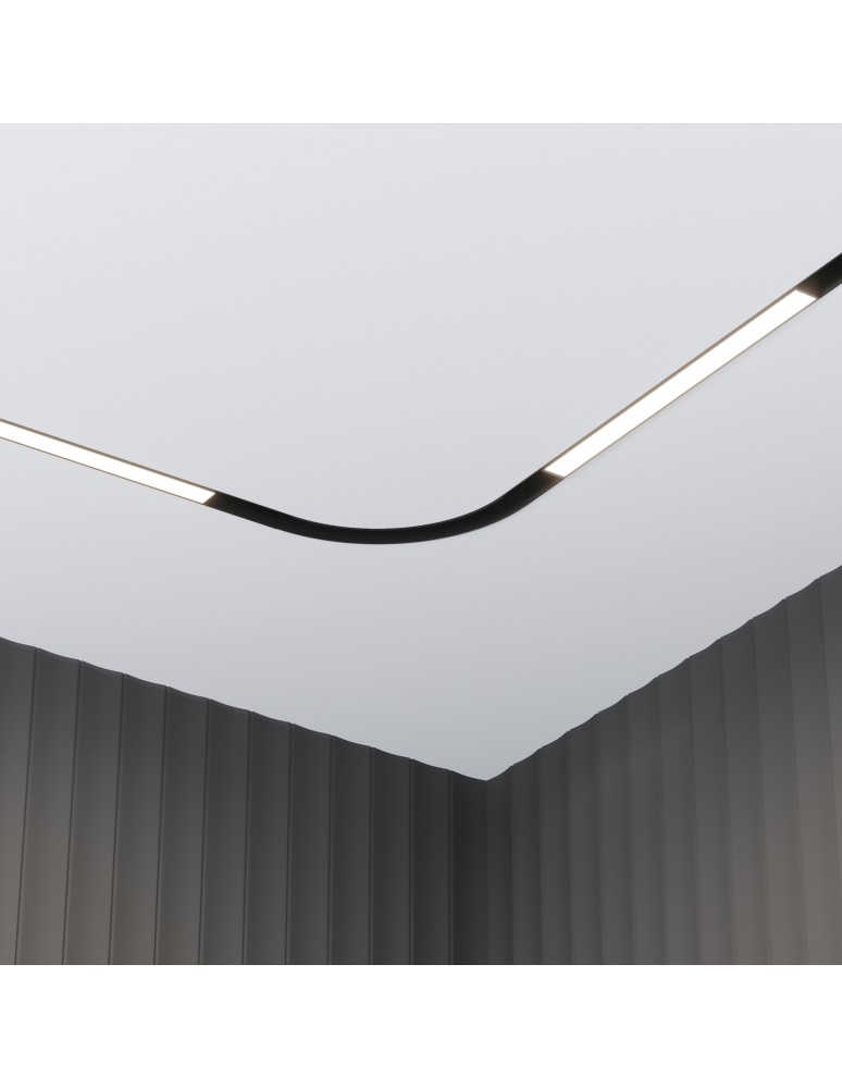 Magnetic rail lamps - Maytoni Basis EXILITY LED Magnetic Rail Lamp 12W 780lm Black TR030-4-12W3K-WW-DS-B - product kolory-swiatla.pl 2