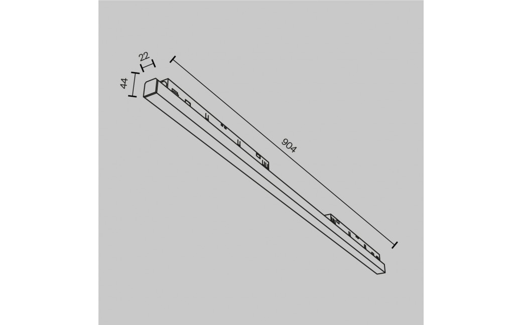 Maytoni Basis Lampa do Szyny Magnetycznej EXILITY LED 30W 1650lm Black TR030-4-30WTW-DD-B