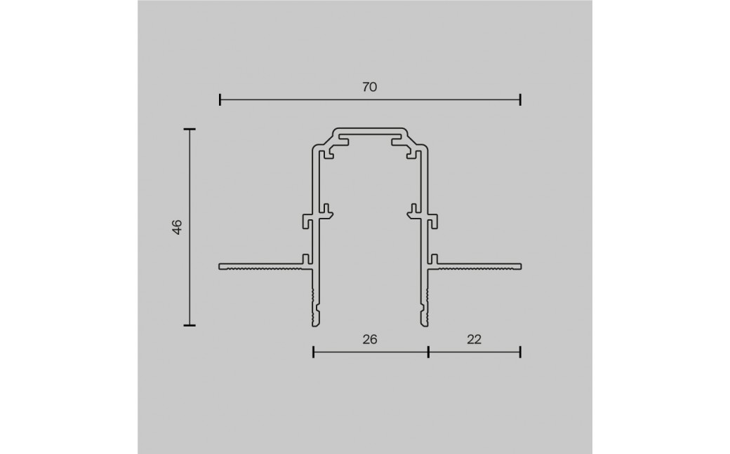 Maytoni Busbar trunkings Exility Wpuszczana Biały TRX034-422.12W