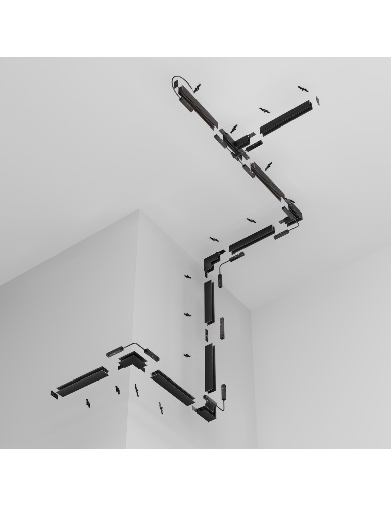 Magnetic rails - Maytoni Busbar trunkings Exility Recessed Black TRX034-422.12B - product kolory-swiatla.pl 5