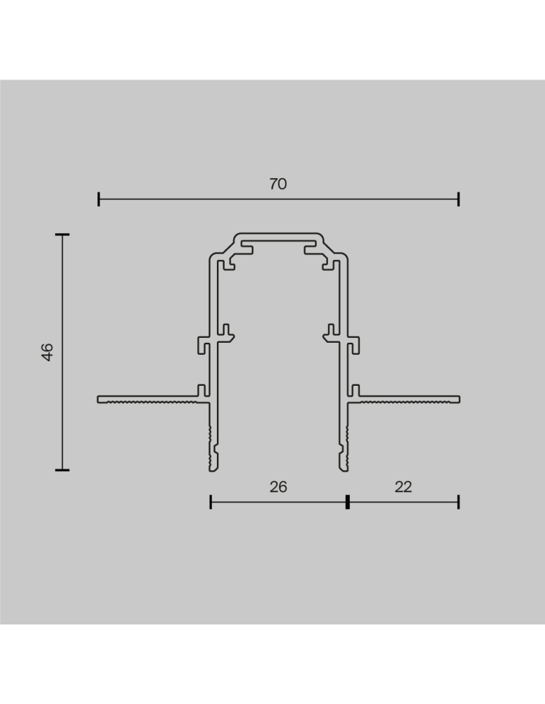 Magnetic rails - Maytoni Busbar trunkings Exility Recessed Black TRX034-422.12B - product kolory-swiatla.pl 6