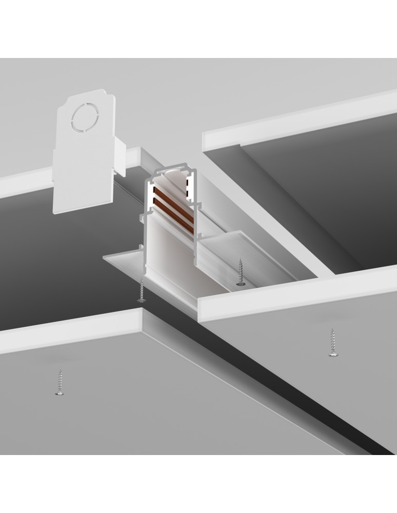 Magnetic rails - Maytoni Busbar trunkings Exility Recessed White TRX034-421.12W - product kolory-swiatla.pl 3