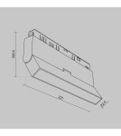 Magnetic rail lamps - Maytoni Basis Rot Magnetic Rail Light EXILITY LED 12W 550lm Black TR036-4-12WTW-DD-B. - product 7