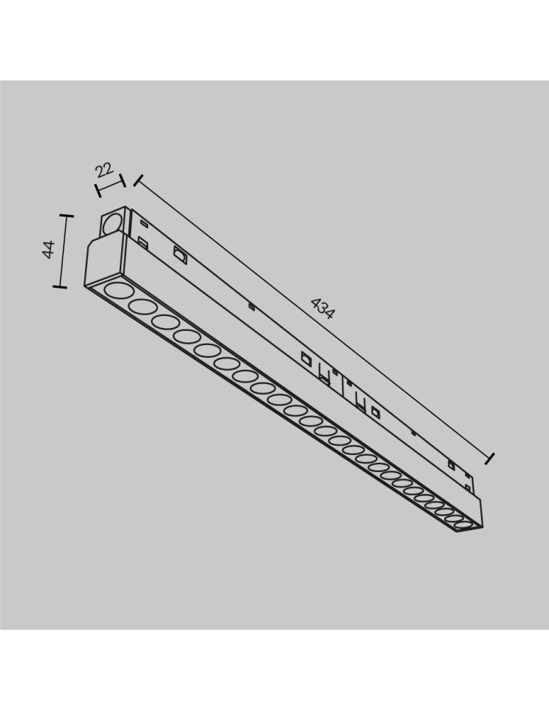 Maytoni Points EXILITY LED 24W 1650lm White TR031-4-24WTW-DD-W Magnetic Rail Lamp.