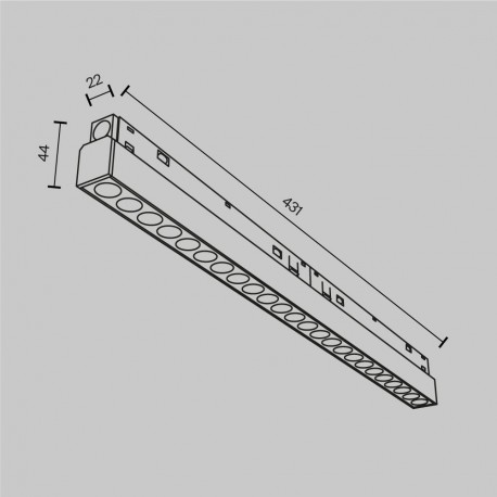 Maytoni Points Lampa do Szyny Magnetycznej EXILITY LED 24W 1650lm Black TR031-4-24WTW-DD-B