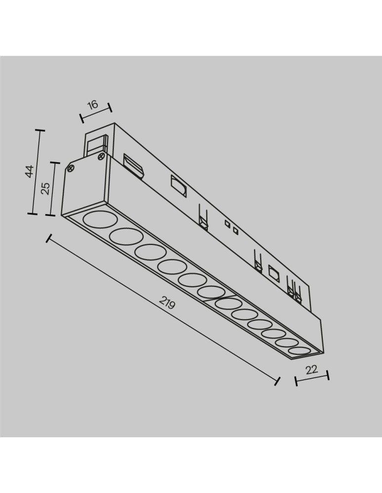 Magnetic rail lamps - Maytoni Points EXILITY LED 12W 900lm 3000K White TR031-2-12W3K-W Magnetic Rail Lamp. - product kolory-swiatla.pl 6