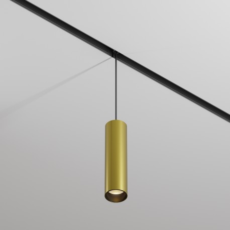 Maytoni Focus LED Lampa wisząca do szyny magnetycznej EXILITY LED 12W 883lm 3000K Black and brass TR041-2-12W3K-BBS