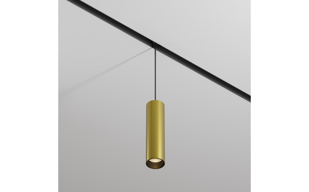 Maytoni Focus LED Lampa wisząca do szyny magnetycznej EXILITY LED 12W 883lm 3000K Black and brass TR041-2-12W3K-BBS