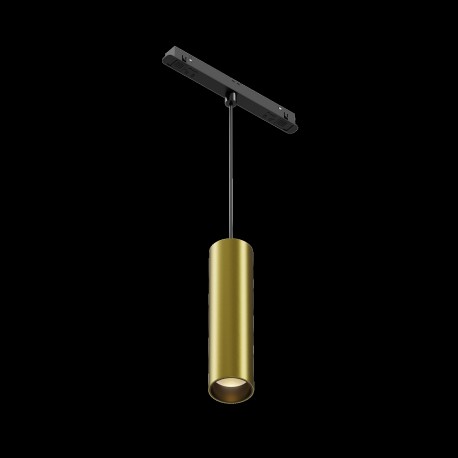 Maytoni Focus LED Lampa wisząca do szyny magnetycznej EXILITY LED 12W 1014lm Black and brass TR041-4-12W3K-M-DS-BBS