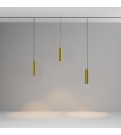 Magnetic rail lamps - Maytoni Focus LED Pendant lamp for magnetic rail EXILITY LED 12W 1014lm Black and brass TR041-4-12W3K-M-DS-BBS - product 4