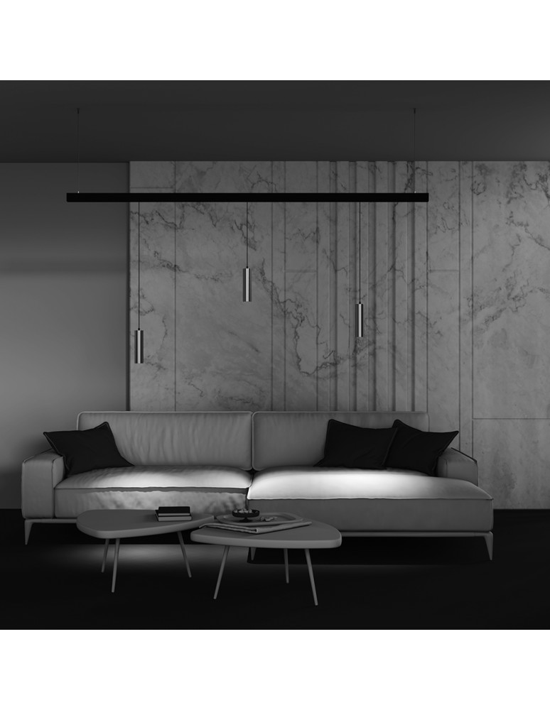 Magnetic rail lamps - Maytoni Focus LED Pendant lamp for magnetic rail EXILITY LED 12W 1014lm Black and brass TR041-4-12W3K-M-DS-BBS - product kolory-swiatla.pl 7