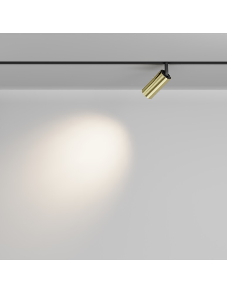 Magnetic rail lamps - Maytoni Focus LED Magnetic Rail Light EXILITY LED 5W 377lm 3000K Black and brass TR032-2-5W3K-M-BBS - product kolory-swiatla.pl 3