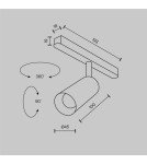 Magnetic rail lamps - Maytoni Focus LED Magnetic Rail Light EXILITY LED 5W 377lm 3000K Black and brass TR032-2-5W3K-M-BBS - product 7