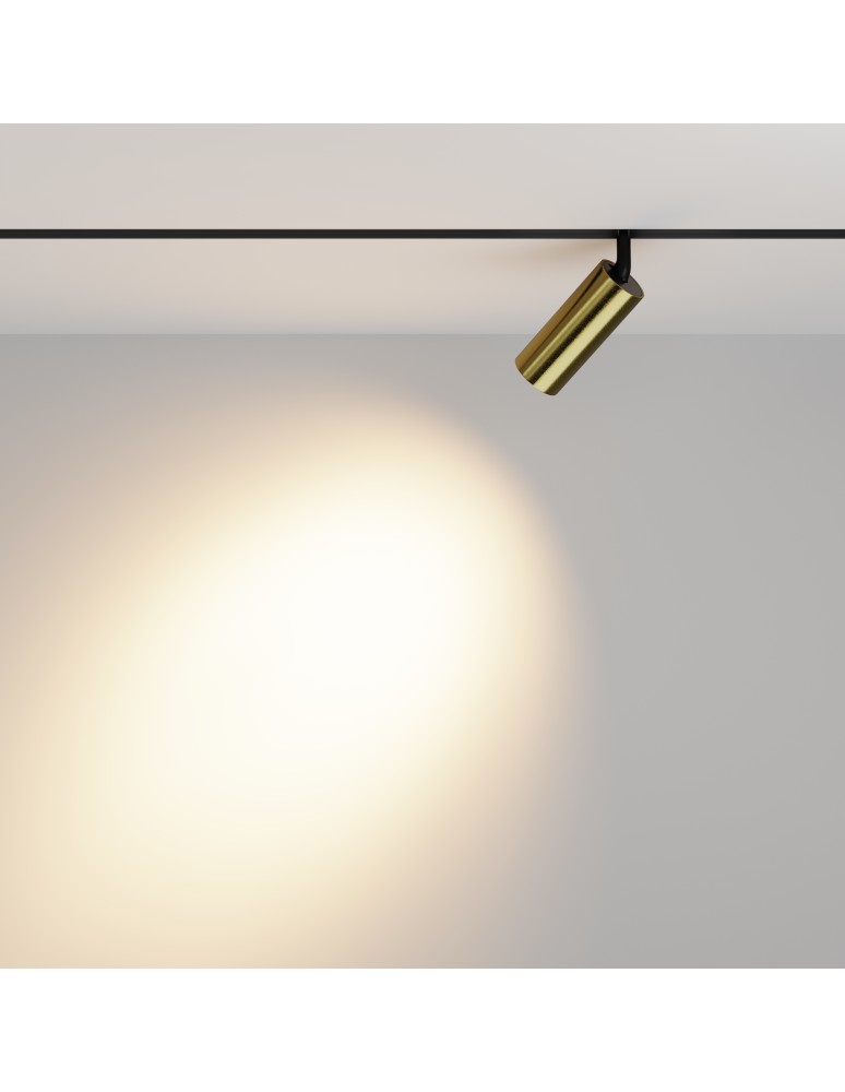 Magnetic rail lamps - Maytoni Focus LED EXILITY LED Magnetic Rail Lamp 12W 904lm 3000K Black and brass TR032-2-12W3K-M-BBS - product kolory-swiatla.pl 3