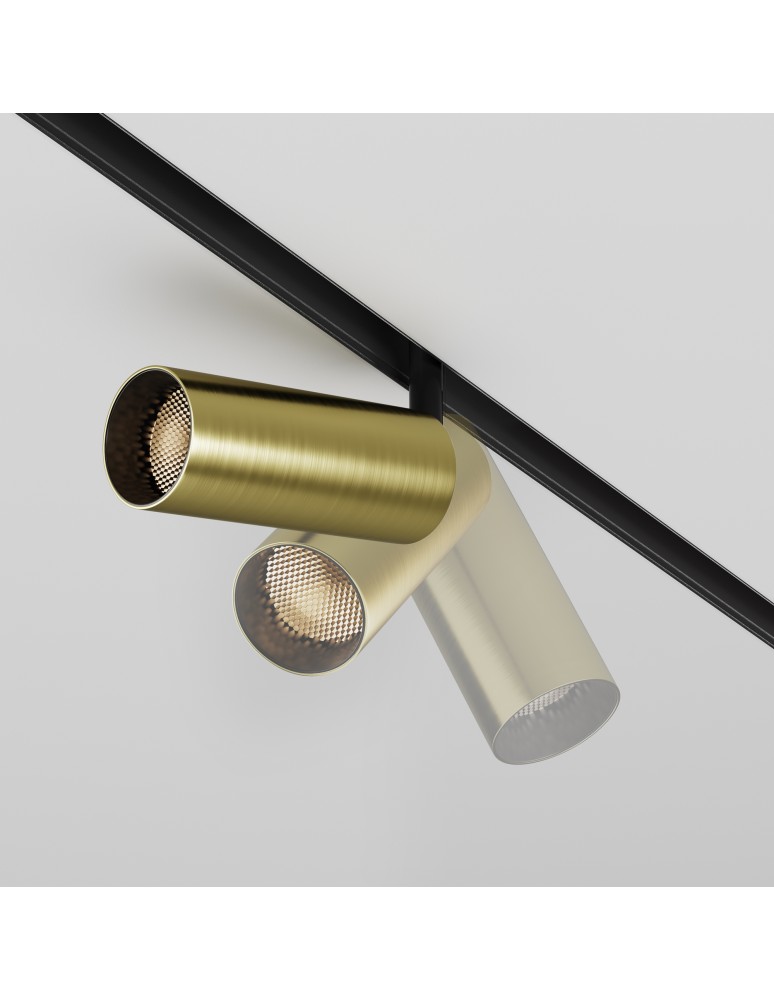 Magnetic rail lamps - Maytoni Focus LED EXILITY LED Magnetic Rail Lamp 12W 904lm 3000K Black and brass TR032-2-12W3K-M-BBS - product kolory-swiatla.pl 6