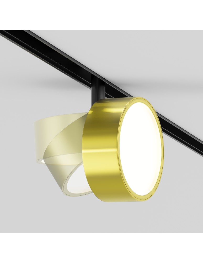 Magnetic rail lamps - Maytoni Rado EXILITY LED Magnetic Rail Lamp 18W 994lm Black and brass TR040-4-18W3K-DS-BBS - product kolory-swiatla.pl 6