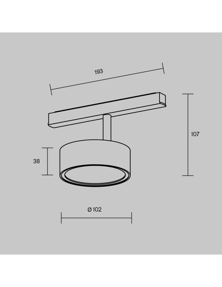 Magnetic rail lamps - Maytoni Rado EXILITY LED Magnetic Rail Lamp 18W 994lm Black and brass TR040-4-18W3K-DS-BBS - product kolory-swiatla.pl 7