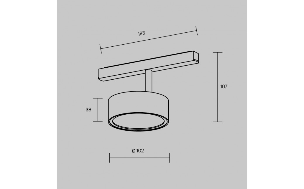 Maytoni Rado Lampa do Szyny Magnetycznej EXILITY LED 18W 994lm Black and brass TR040-4-18W3K-DS-BBS