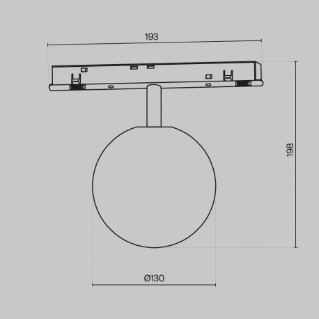 Maytoni Luna Lampa do Szyny Magnetycznej EXILITY LED 6W 300lm Black TR038-4-5WTW-DD-B