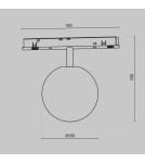 Magnetic rail lamps - Maytoni Luna Magnetic Rail Light EXILITY LED 5W 330lm 4000K White TR038-2-5W4K-W-1 - product 5