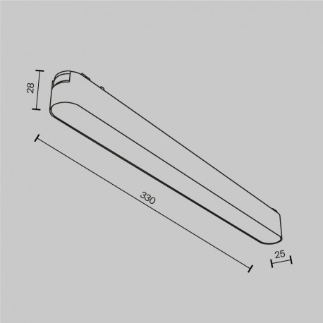 Maytoni Basis Lampa do Szyny Magnetycznej RADITY LED 16W 1200lm 4000K Biały TR080-1-18W4K-W