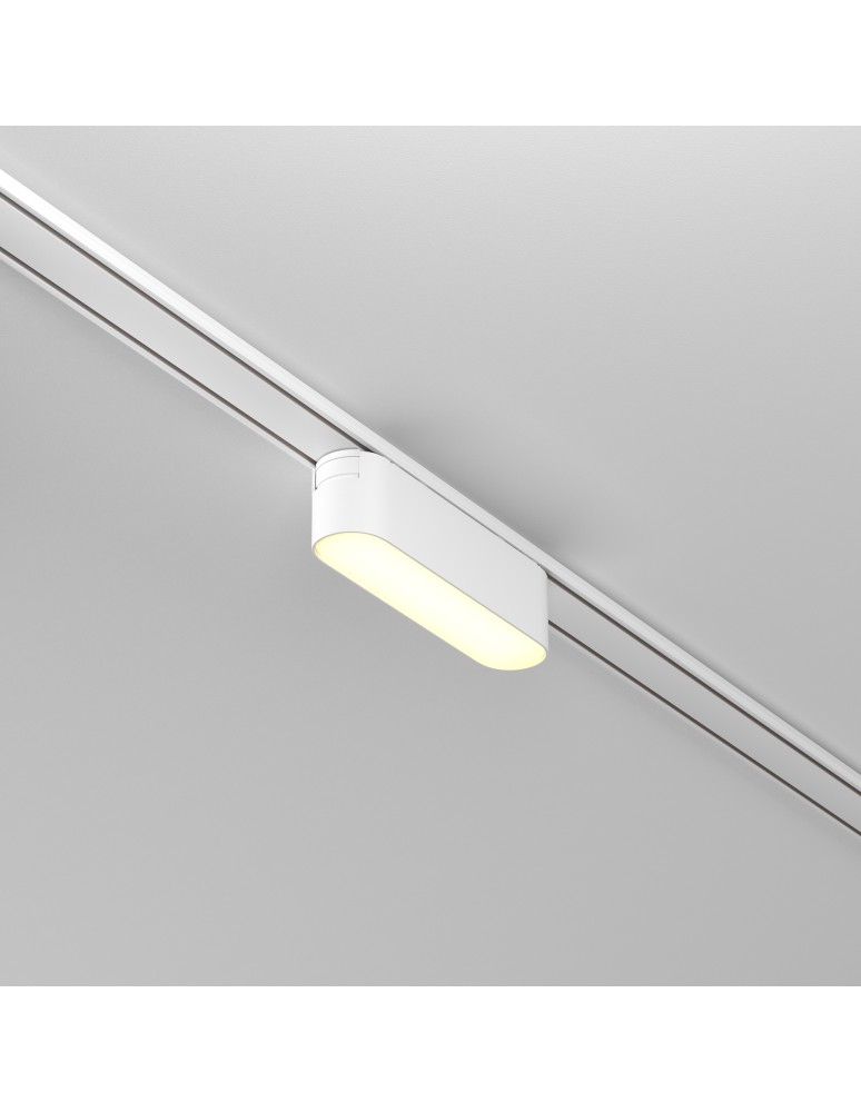 Magnetic rail lamps - Maytoni Basis RADITY LED 6W 450lm 3000K White TR080-1-6W3K-W Magnetic Rail Lamp. - product kolory-swiatla.pl 4