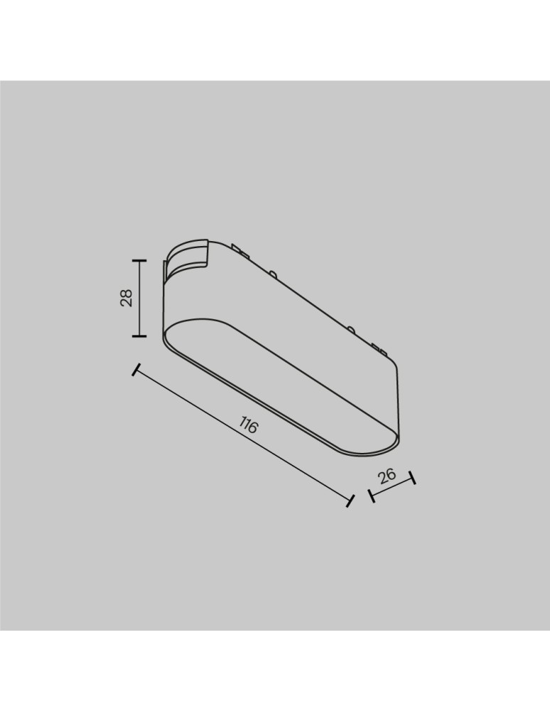 Magnetic rail lamps - Maytoni Basis RADITY LED 6W 450lm 3000K White TR080-1-6W3K-W Magnetic Rail Lamp. - product kolory-swiatla.pl 6