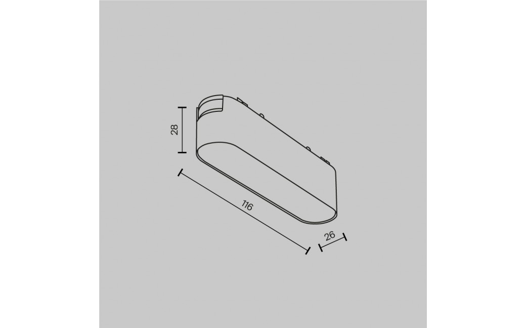 Maytoni Basis Lampa do Szyny Magnetycznej RADITY LED 6W 450lm 3000K Biały TR080-1-6W3K-W