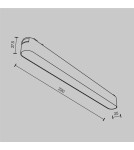 Magnetic rail lamps - Maytoni Basis RADITY LED 16W 900lm 3000K Black TR080-1-18W3K-B Magnetic Rail Lamp. - product 6