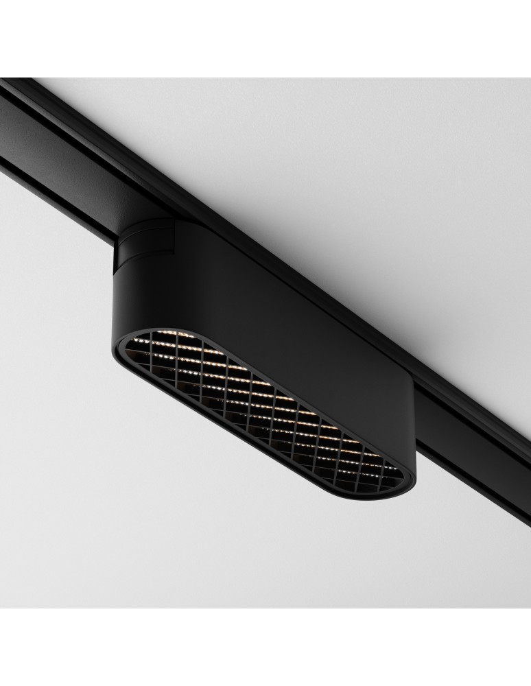 Magnetic rail lamps - Maytoni Basis Grid RADITY LED 6W 90lm 3000K Black TR084-1-6W3K-B Magnetic Rail Lamp. - product kolory-swiatla.pl 4