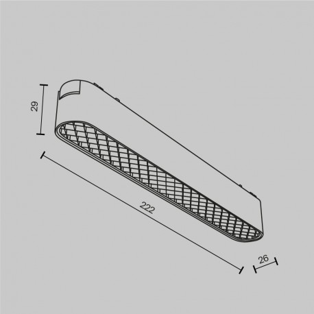 Maytoni Basis Grid Lampa do Szyny Magnetycznej RADITY LED 12W 190lm 3000K Biały TR084-1-12W3K-W