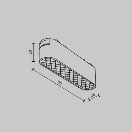 Maytoni Basis Grid Lampa do Szyny Magnetycznej RADITY LED 6W 90lm 3000K Biały TR084-1-6W3K-W