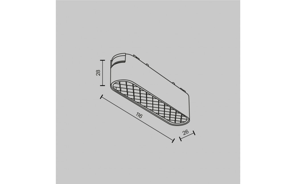 Maytoni Basis Grid Lampa do Szyny Magnetycznej RADITY LED 6W 90lm 3000K Biały TR084-1-6W3K-W